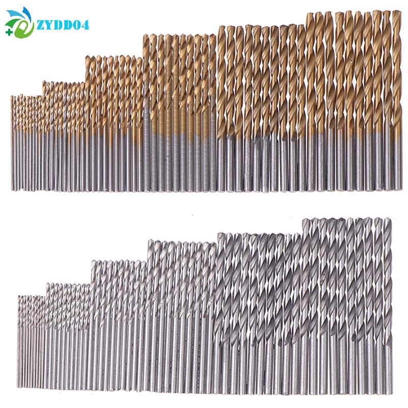60/120Pcs Drill Set - Suitable For Metal And Wood, 1-3.5mm High Carbon Steel, Round Shank Spiral Groove Design, Durable Woodwork