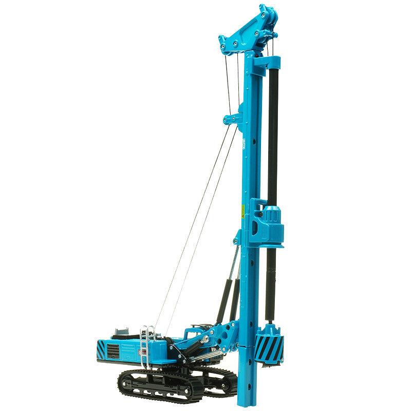 1/64 Rotationsbohrgerät Ingenieurfahrzeug Auto Spielzeug für Kinder Diecast Miniatur Metalllegierung Modell Sammlung Geschenk Jungen Kind blue