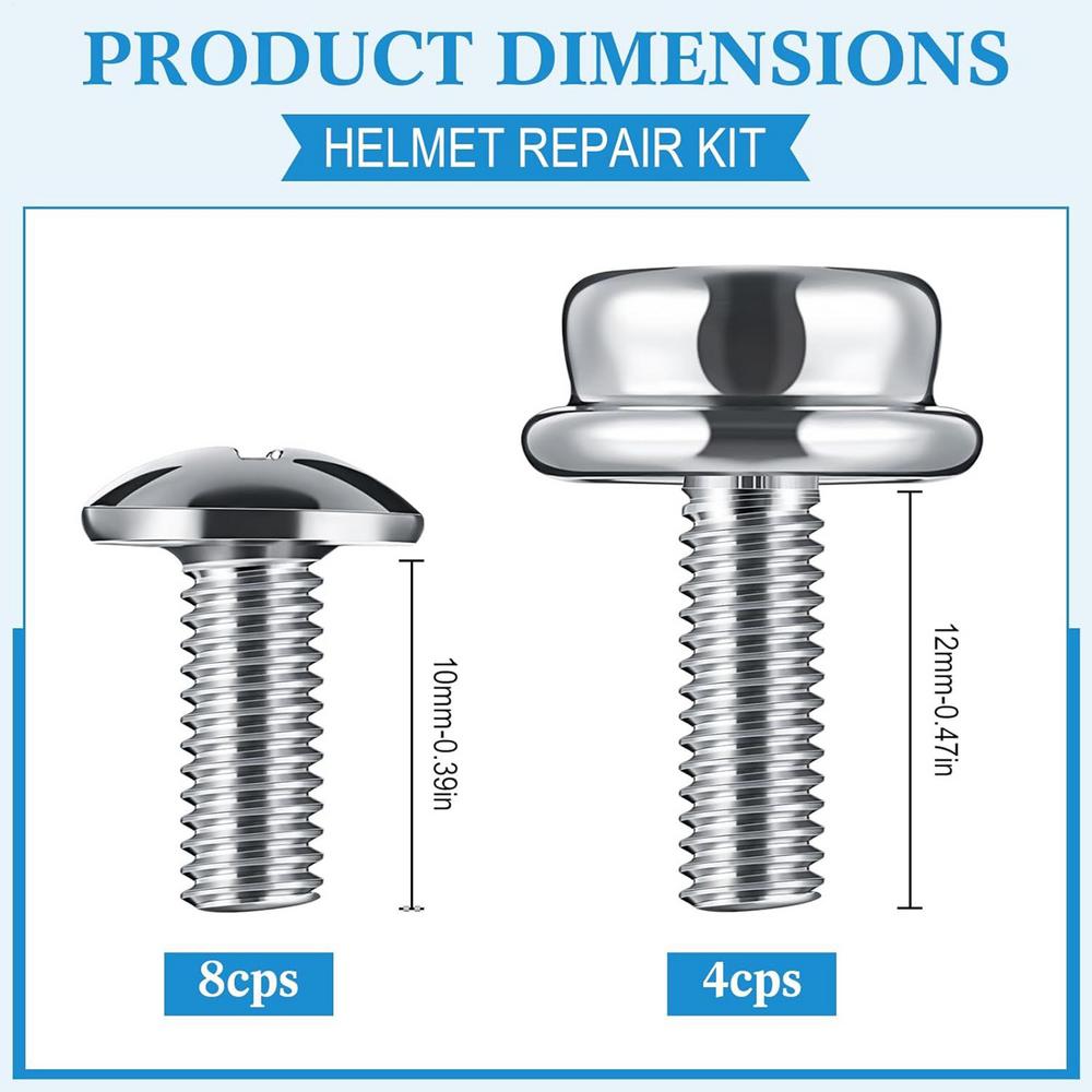 

Football Helmet Screws Rust Resistant 10mm Stainless Steel Football Helmet Screws For Baseball Softball Youth Girls Boys