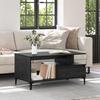 Coffee Table Black Oak Effect 90 x 49 x 45 cm Engineered Wood