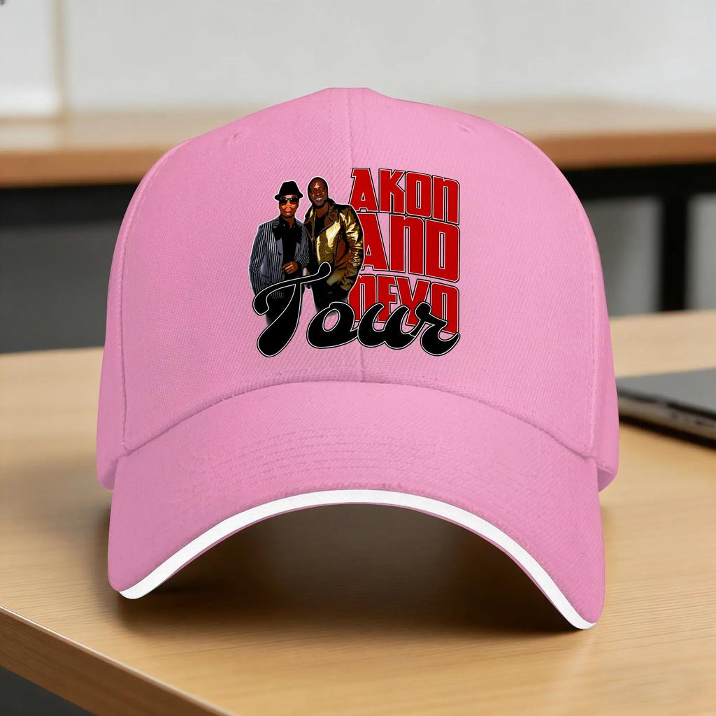 Akon and Neyo Tour Sun Baseball Cap Spring Casual Hip Hop Hats For Unisex Tennis Skate Baseball Caps