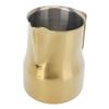 Milk Pitcher 450ML 304 Stainless Steel Frothing Cup Drip Free Coffee Steaming Pitcher Gold