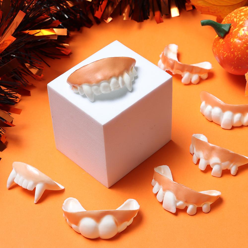 12Pcs Funny Halloween Decoration Creative Party Bags Tooth Toy Rotten Teeth Horror Toys