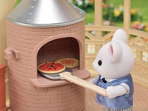 Sylvanian Families Shop "Forest Pizza Shop" Mi-87 ST Mark Certified Toy Dollhouse for Ages 3 and Up, Sylvanian Families by Epoch