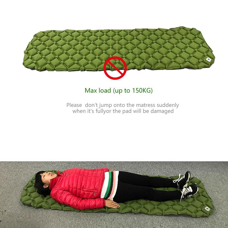 Camping Mat Sleeping Pad Mattress Ultralight Outdoor Inflatable Cushion Sleeping for Camping Hiking Backpacking Travel Mattress