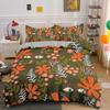 Simple Flowers Design Bedding Set Single Double King Queen Size Duvet Cover With Pillowcase 2/3pcs Bedclothes Home Textile