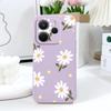 Elegant Daisy Phone Case For Xiaomi Redmi Note 14 13 12 12S 11 11S 10 10S 9 9S 15 14C Pro Plus 4G 5G Liquid Silicone Cover