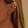 1/2Pcs Stainless Steel Non-piercing Clip Earrings Nickel-free Gold Color Long Tassel Drop Earrings For Women Statement Ear Cuffs