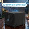 Square Fire Pit Cover 30 Inch Waterproof Shield Fire Pit Table Cover For Patio Porch Camping Indoor Outdoor Home Yard