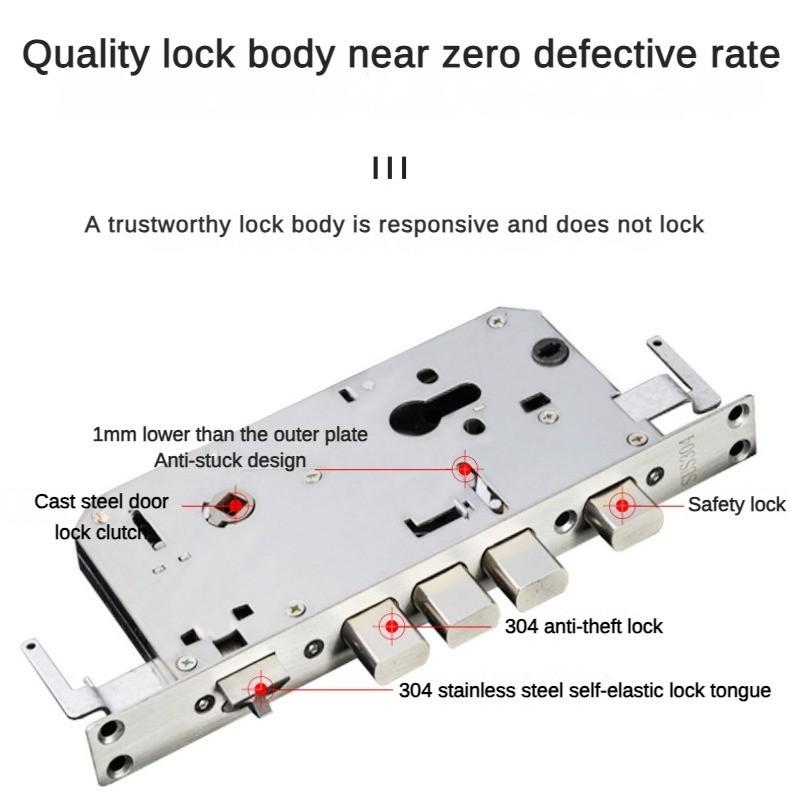Dveřní zámek s inteligentní rukojetí Digitální zámek otisků prstů pro domácnost Biometrický zámek dveří z nerezové oceli