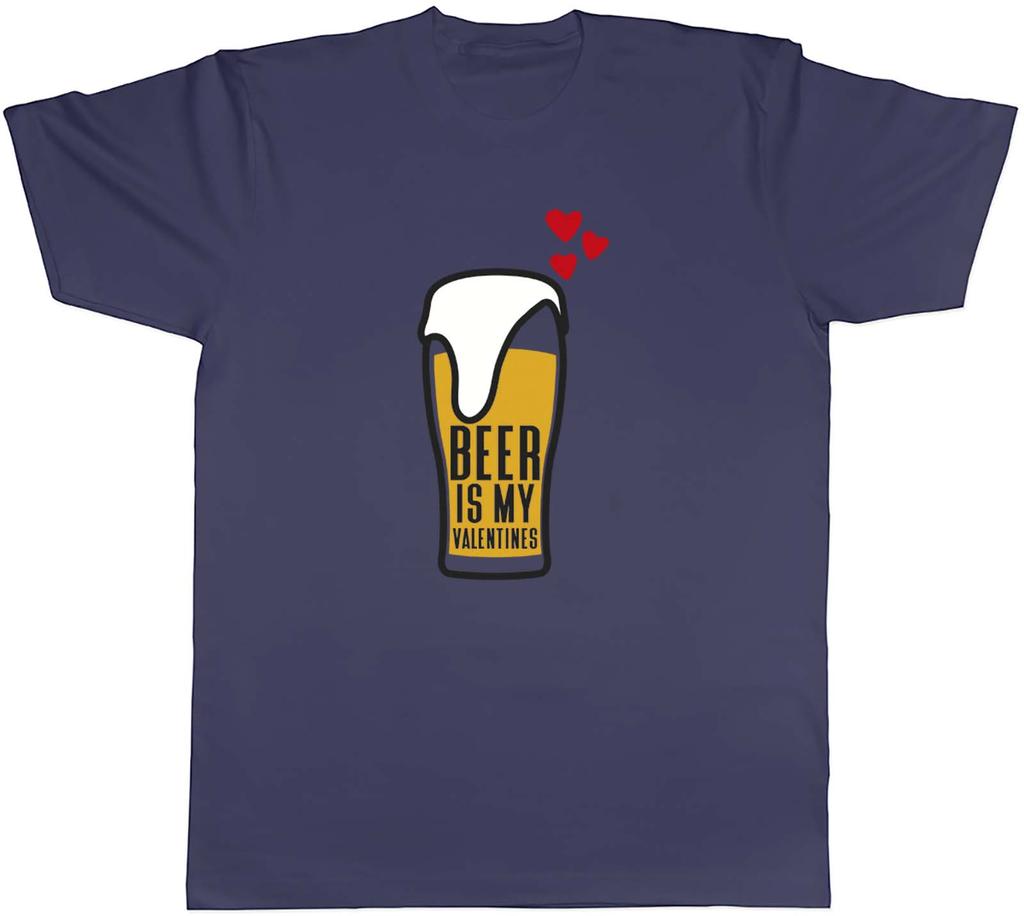 Unisexs T Shirt Funny Beer Is My Valentines Unisex Tee Drinking Beer Lover Gift