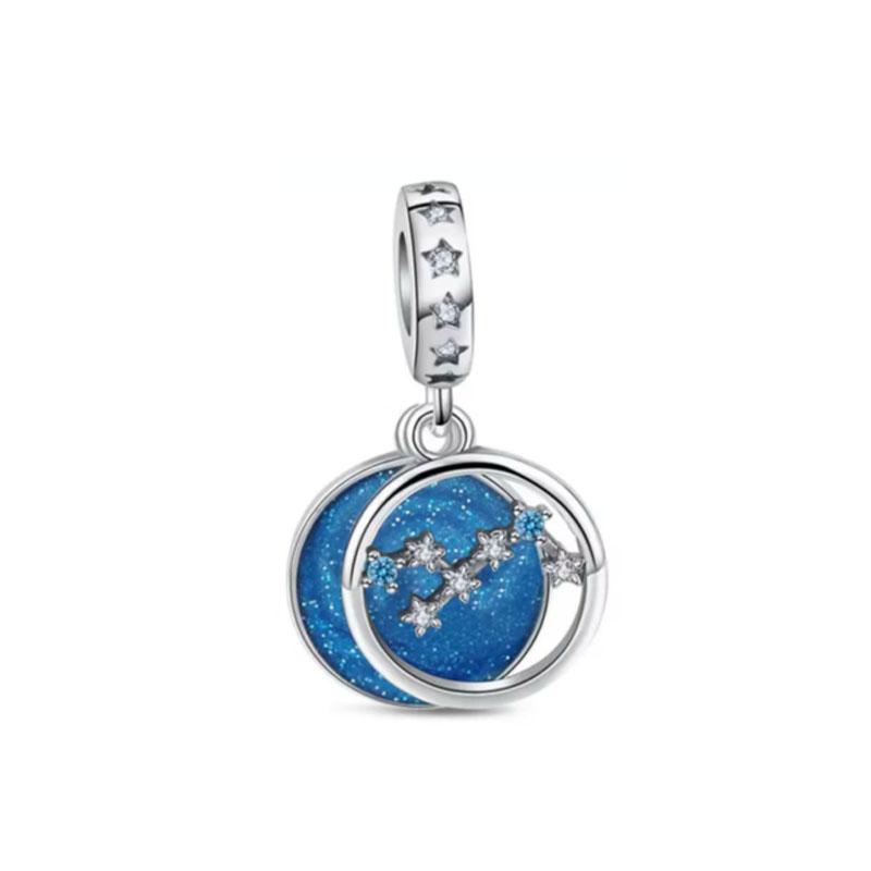 Cute Latest Pendant Copper Craft Letter Twelve Constellations Pendant Original Bracelet Women'S Jewelry Present