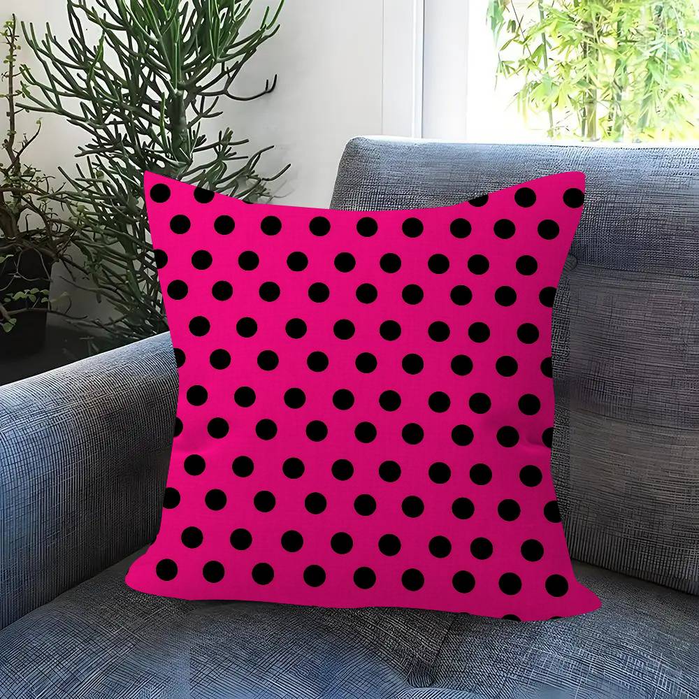 Fashion Polka Dot Figure  Pillow Cover Design Cushion Cover Decor Holiday Decorati
