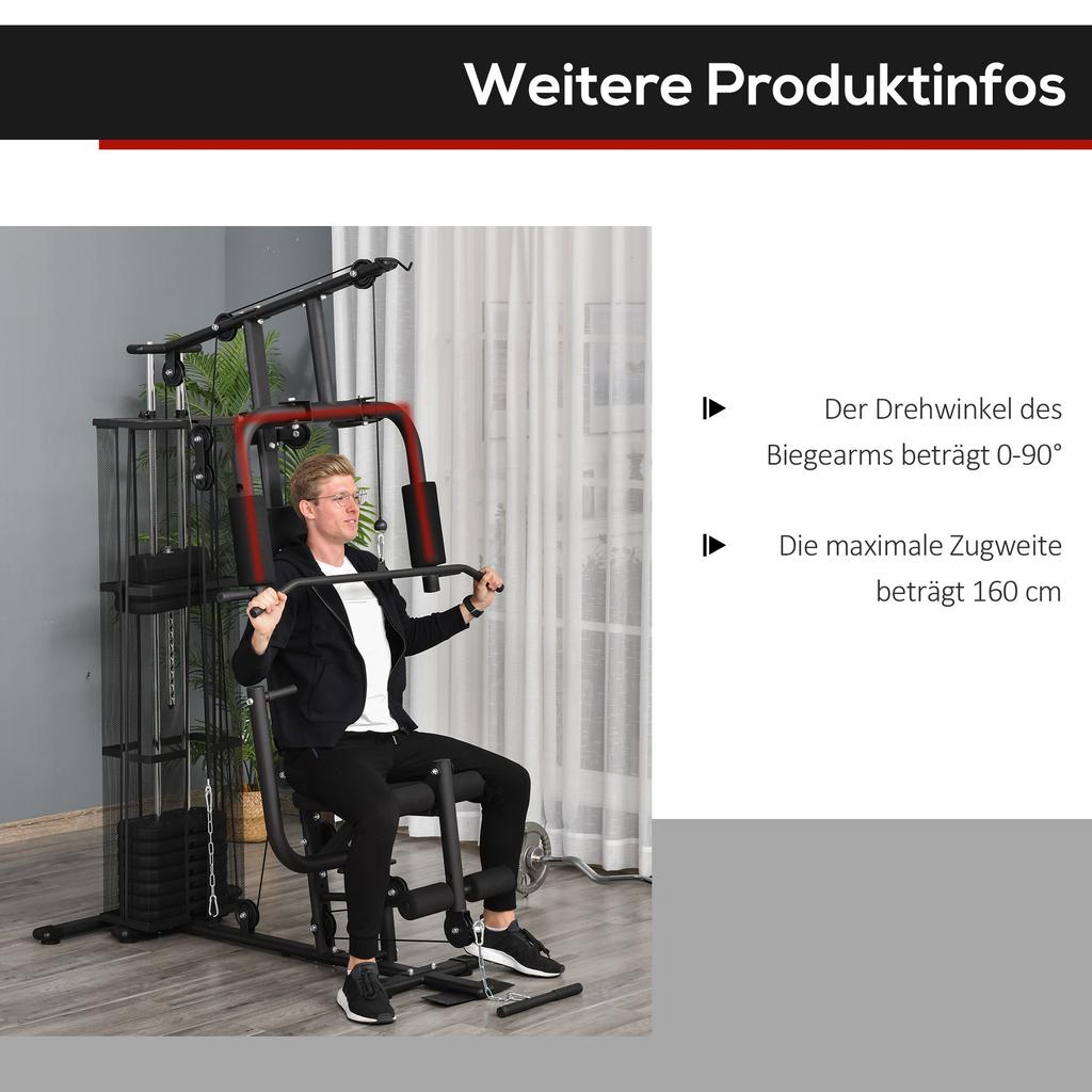 Multifunction Home Gym Weight Training Workout Station Fitness Strength Machine