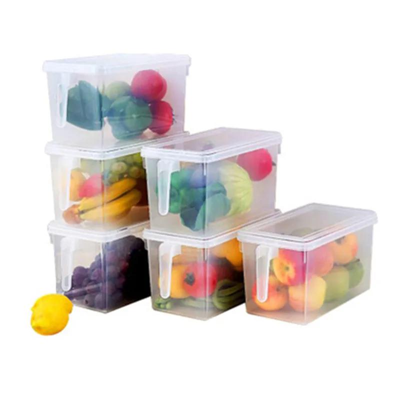 Kitchen Clear Storage Boxes Food Containers Refrigerator Storage Boxes Sealed Cereals Legumes Storage Home Assortment Organizer