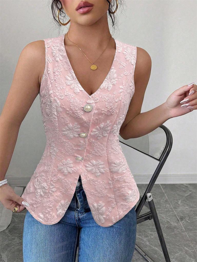 European and American Summer Sleeveless Women's Slimming Fashion Vest