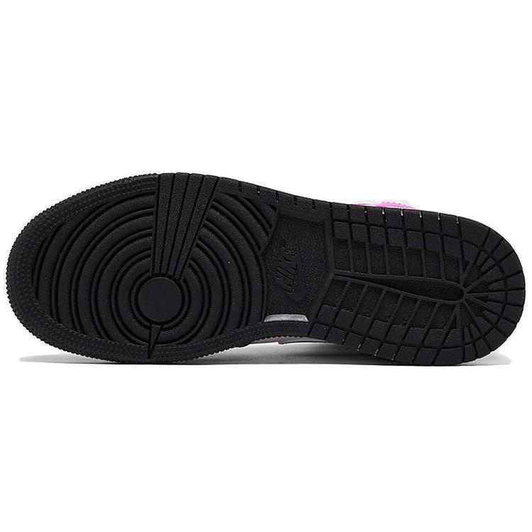 New Jordan 1 Mid White Black Cyber Pink GS CZ9835-100