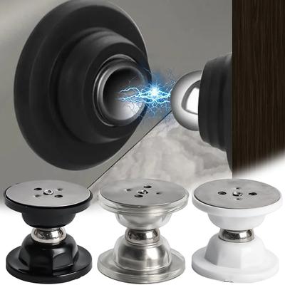 Magnetyczny ogranicznik drzwiowy Free-Punch Silikonowy ogranicznik drzwiowy Antykolizyjny Wiatroszczelny Ochraniacz ścienny do domu Akcesoria sprzętowe