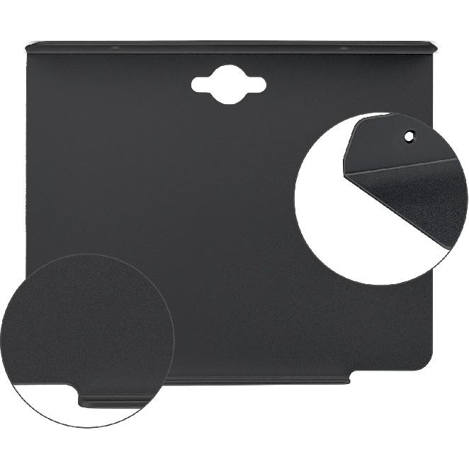 8 inch Small Floating Metal Wall Shelf,Deep Floating Shelves for Speakers,Cameras,Routers,Heavy Duty Metal Floating Wall Shelf with Ledge for