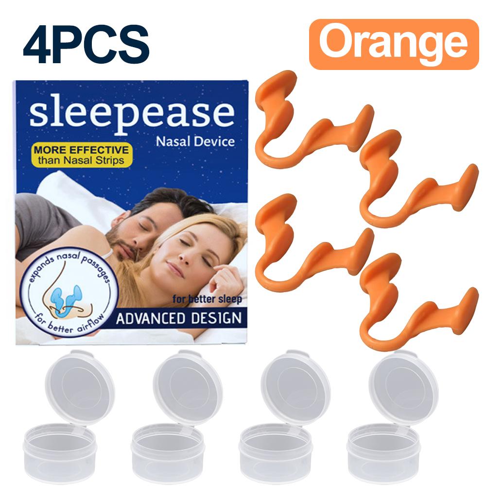 1~4Pcs Silicone Nose Clip Anti Snoring Nasal Dilator Stop Snore Aid Easy Breathe Improve Sleeping Rhinitis