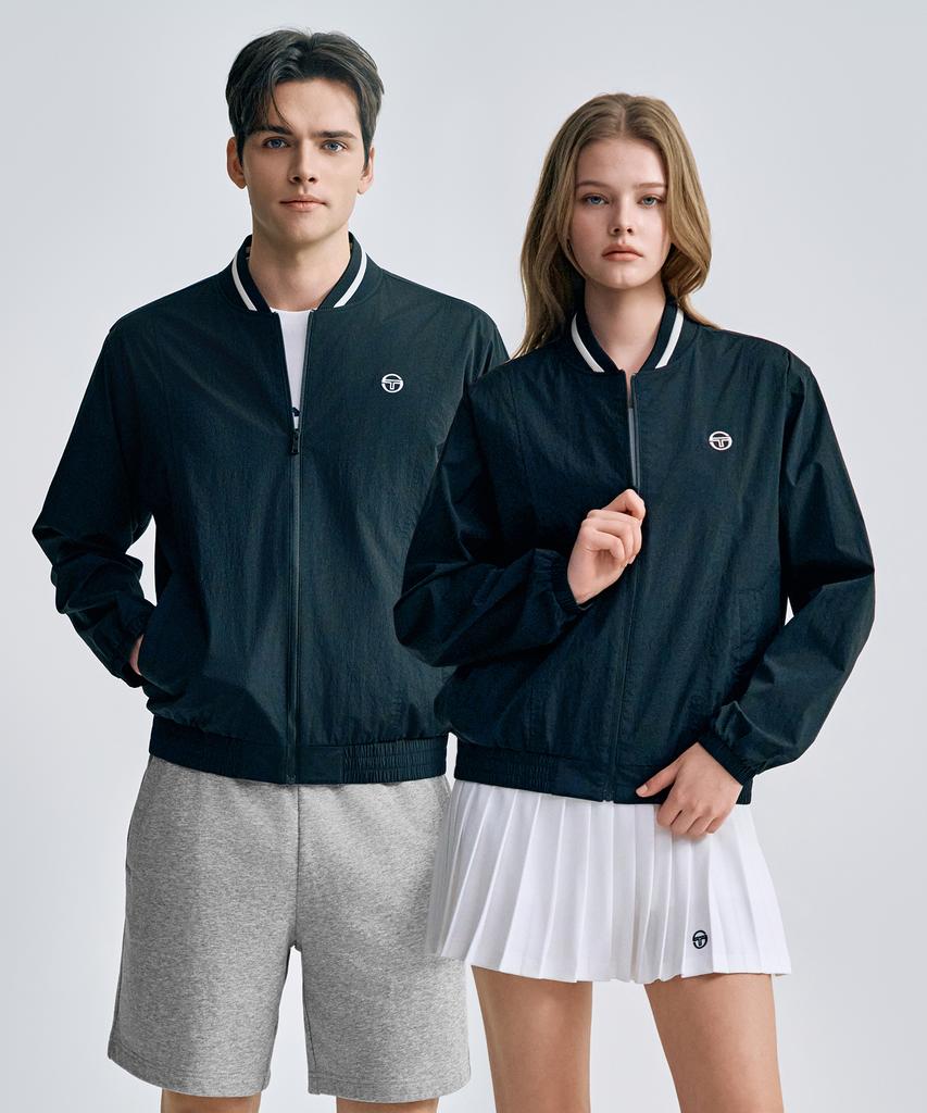 Sergio Tacchini U Light Stretch Varsity Jacket (Black)