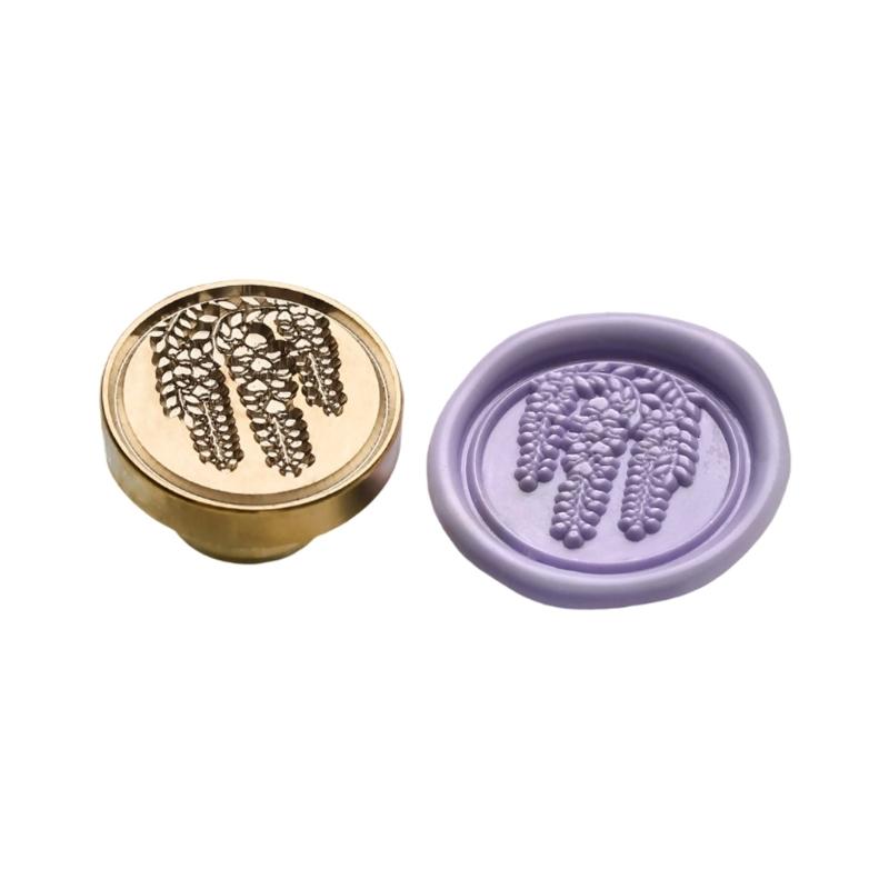 Vintage Seal Stamp Flower Embossed Wax Seal Stamp for Seal Envelope Card Party Invitation Packaging Christmas Wedding