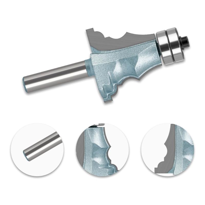 Frame Molding Router Bit Metal Door Bucket Line Knife Portable Handrail Knife Replacement for Woodwork Handrail Knife