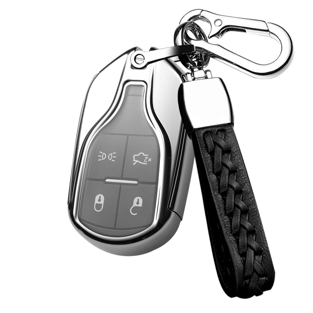 

[SANRILY] Key Case, Key Holder, Key Cover, Key Protection for Maserati Ghibli, Levante, Quattroporte - High-Quality Protection, Secure Fit, Scratch-Re