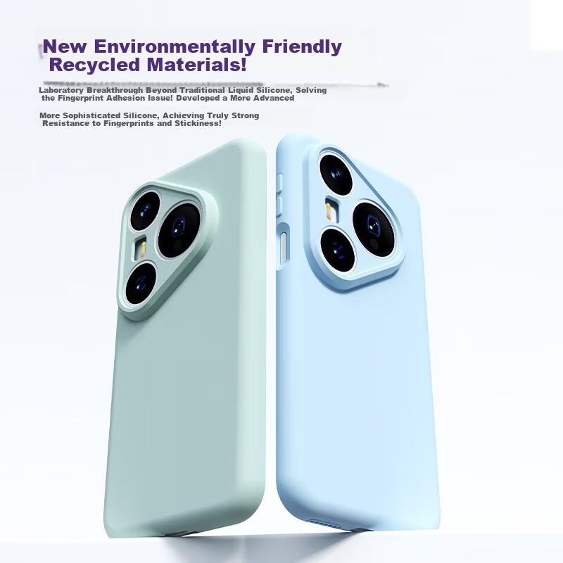 Lens Protection Huawei Pura80Pro Case P80Pro+ Liquid Silicone Ultra-Thin Full Coverage Shockproof Soft Cover Fashionable Unisex New Model