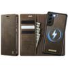 For Samsung Galaxy S22+ 5G Case CASEME C49 Compatible with MagSafe RFID Blocking Detachable Wallet Leather Phone Cover