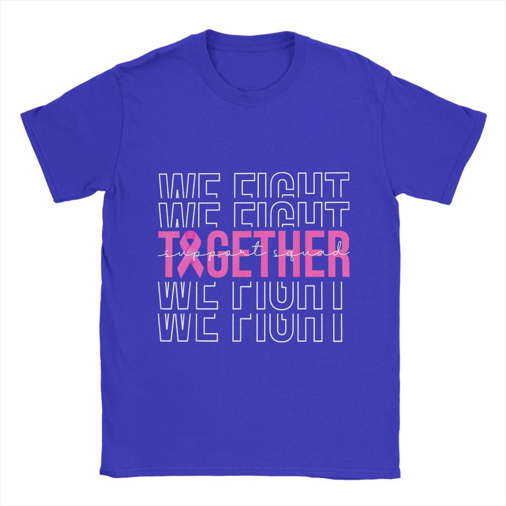 Vintage T Shirt Summer Fight Is Our Fight Breast Cancers  Leisure T-Shirts  100% Cotton Tee Shirt for Adult  Short Sleeve Tops