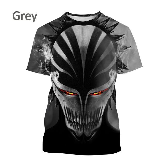 Мужская футболка с 3D принтом японского аниме BLEACH повседневная ролевая игра с круглым вырезом и короткими рукавами XXS-6XL XL 1750₽