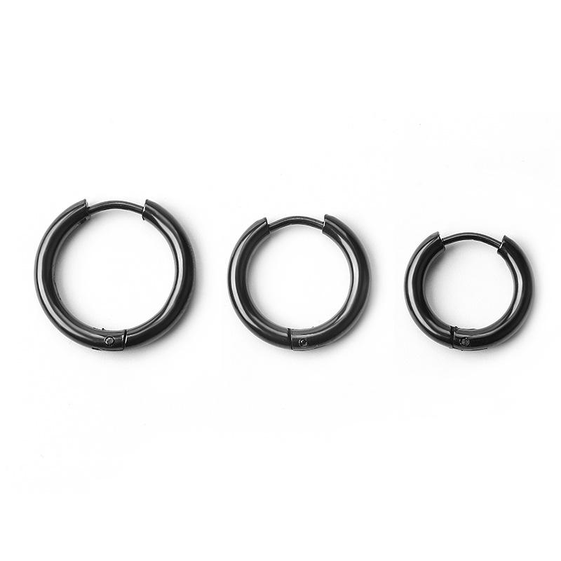 Trendy Hip-Hop Punk Stainless Steel Men's Ear Clip Earrings