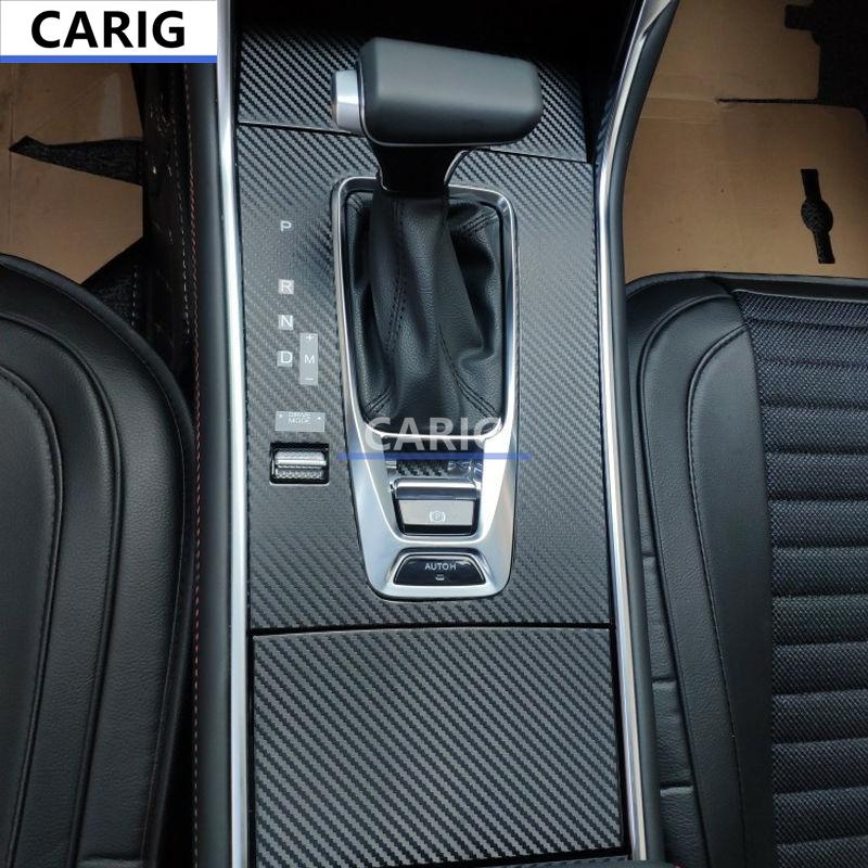 For CHANGAN CS75 18-21 Gear Panel Sticker Modified Carbon Fiber Interior Car Protective Film Accessories Modification
