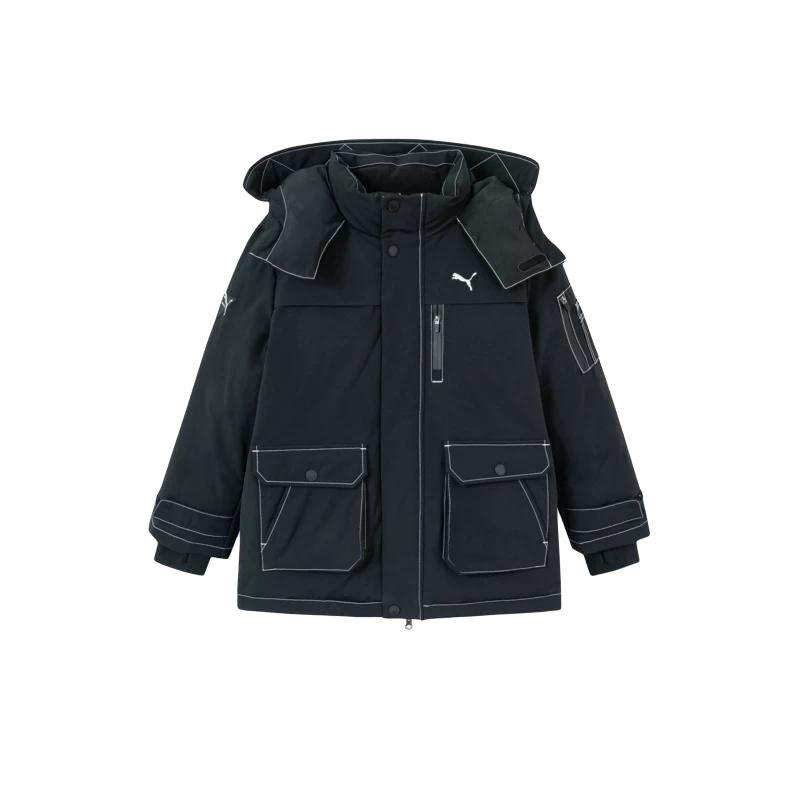 PUMA Kids Down Jackets Hooded Non Detachable Thickened Hooded 353425107211-90001 110