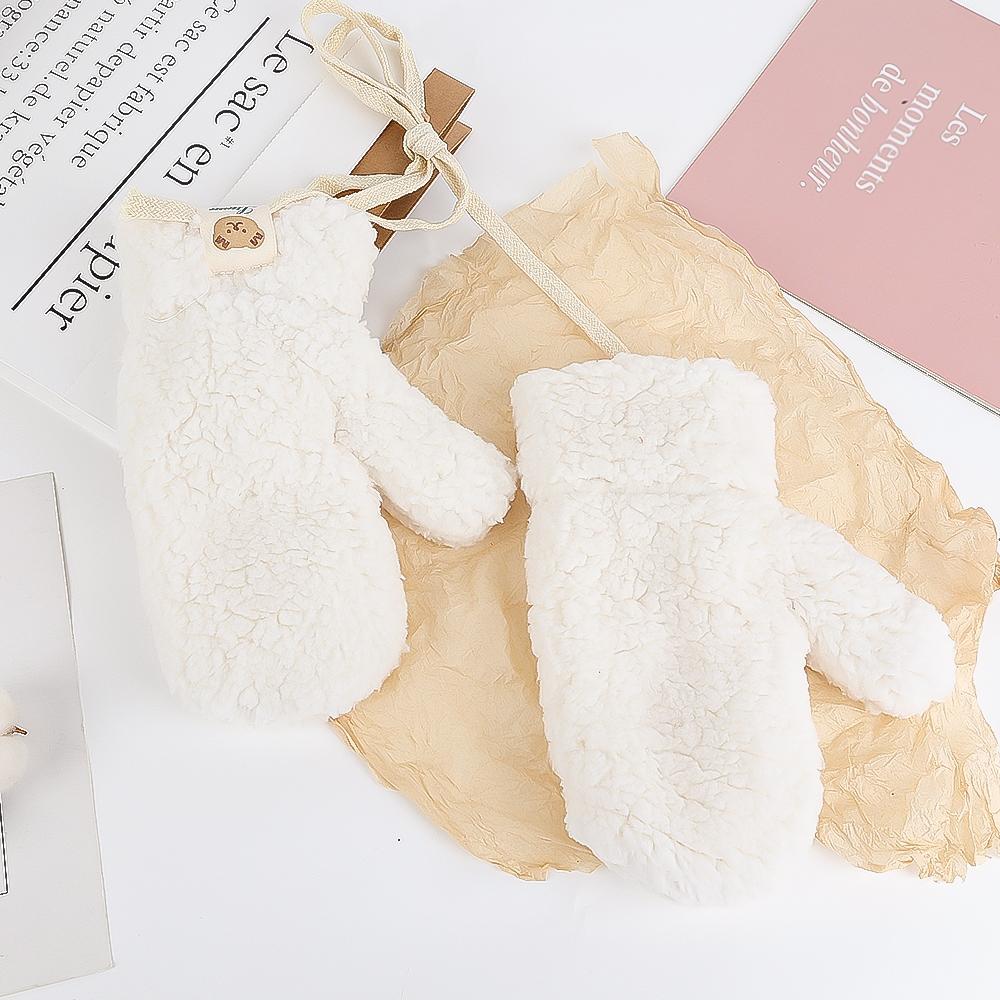 Niedliche Bären-Plüschhandschuhe für Herbst und Winter