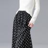 Demana Romantic Polka Dot Chiffon Wide-Leg Pants