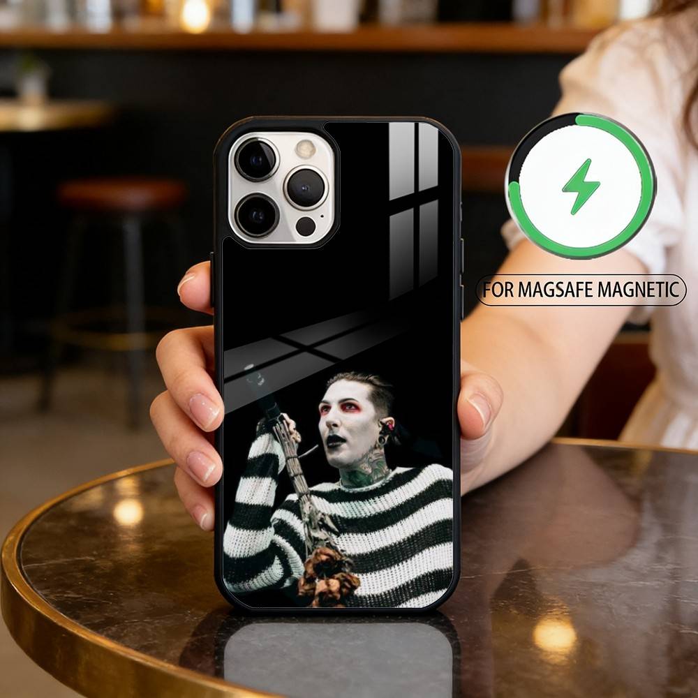 M-Motionless In White Magnetic For Magsafe Wireless Charging Phone Case For iPhone17,16,15,14,13,12,11 Plus,Pro Max