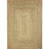Handmade Natural Braided Jute Living Room Rug 220x360