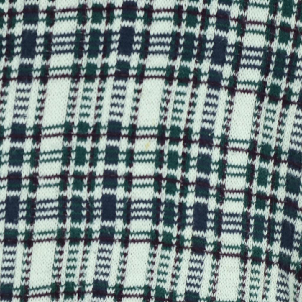 TRADER BAY 90s Old Check Pattern Long sleeve sweater green Men's Used