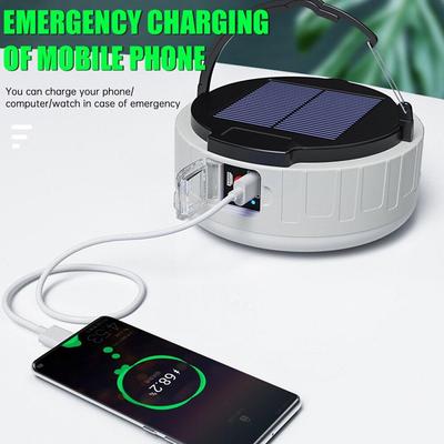 Campinglaterne mit Fernbedienung, tragbares Licht, Solar-Campinglampe, Zeltlaterne, LED-Notfall, wiederaufladbare Solar-Powerbank für tragbare Beleuchtung