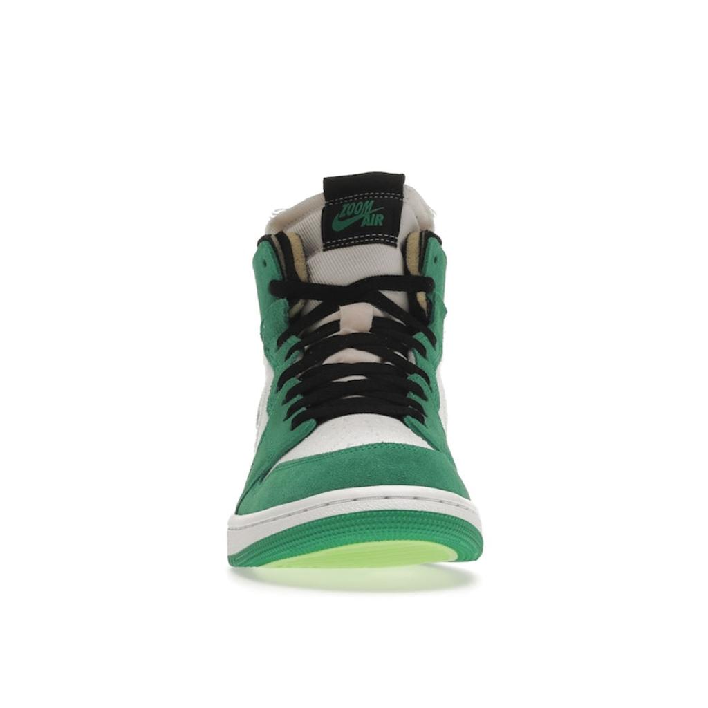 Air Jordan 1 High Zoom Comfort Stadium Green Women Sneakers White Black CT0979-300