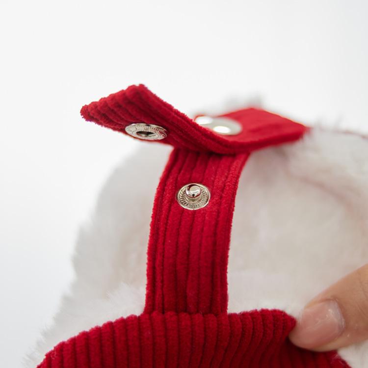 J.JANE Corduroy Ear Flap Ballcap (Red)