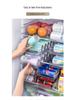 Mingxi Double-Layer Beverage Storage Box: Food-Grade Refrigerator Organizer for Beer and Cola Cans.