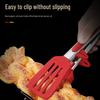 Stainless Steel Food Tongs with Silicone Tips and Stand