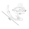 Diving Mask Dry Top Snorkel Set, Goggles Snorkeling Gear for Swimming Freediving