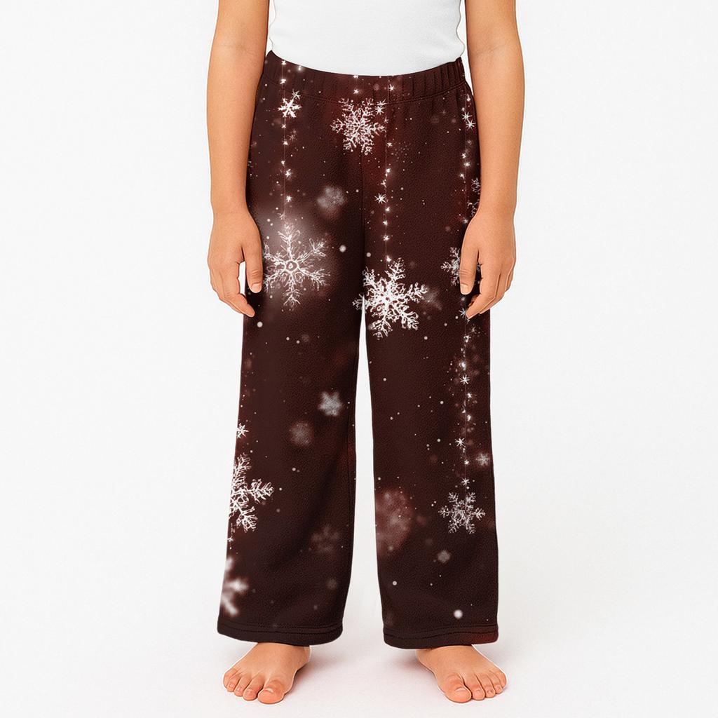 Children's Winter Pants Full Length Long Trousers Printed Pants