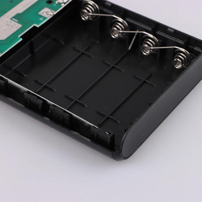 4 slotový box na baterie 18650 Power Bank Držák Přenosný duální USB Type C Nabíjecí pouzdro Pro pouzdro na baterie 18650