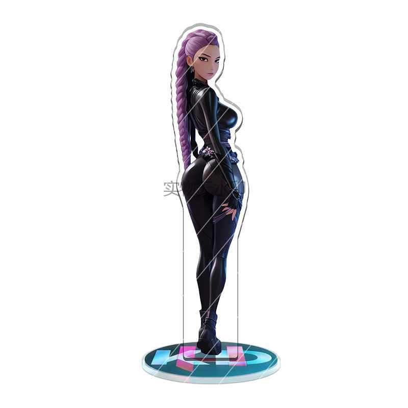 Kawaii K-Pop Demon Hunters Anime Zoe Rumi Mira Saja Boys Superstar Acrylic Surroundings Standing Sign 15Cm Desktop Ornaments