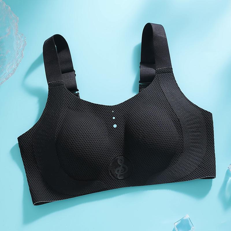 Large Size Bra for Women Ultra-thin Bra Soft Support Seamless Bra Sports Rabbit Ear Bra